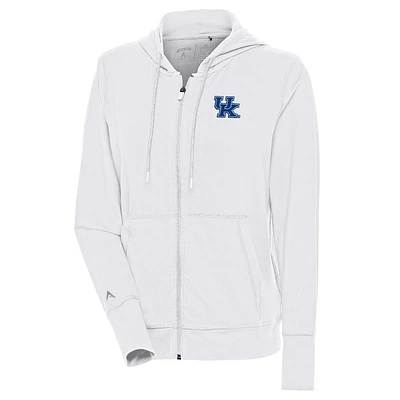 Kentucky Antigua Women's Moving Brushed Full Zip Hoodie