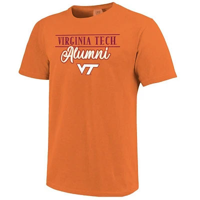 Virginia Tech Alumni Simple Script Comfort Colors Tee