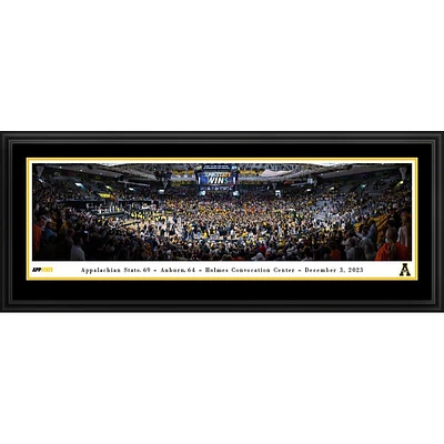 App State vs Auburn 2023 Men's Basketball Holmes Convocation Center Deluxe Frame 18