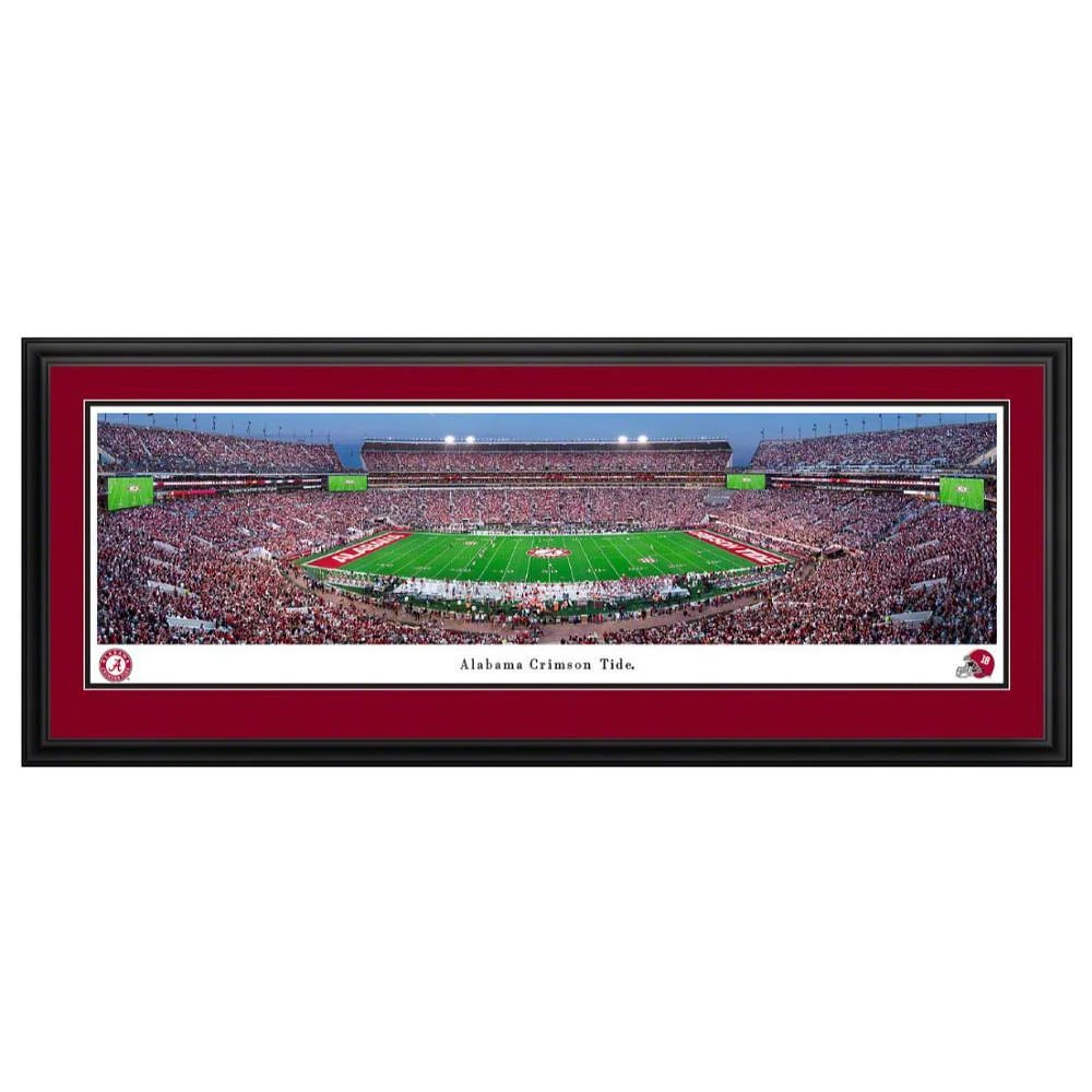 Alabama Football Bryant-Denny Stadium at Night Deluxe Frame 18