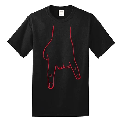 Bacon and Red Horn Hands Down Tee