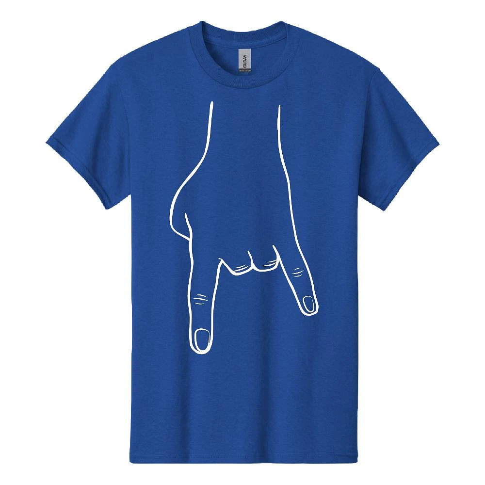 and White Horn Hands Down Tee