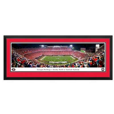 Georgia vs Notre Dame at Sanford Stadium Deluxe Frame 18