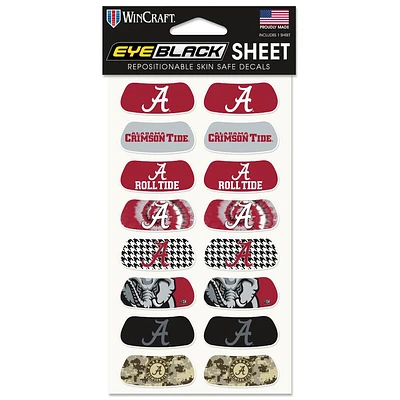 Alabama Eye Black Sheet