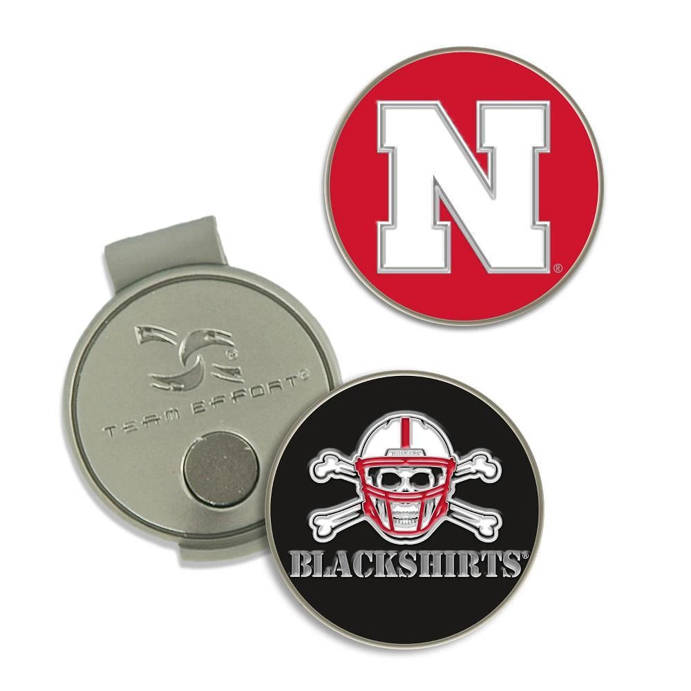 Nebraska Wincraft Hat Clip And Ball Markers