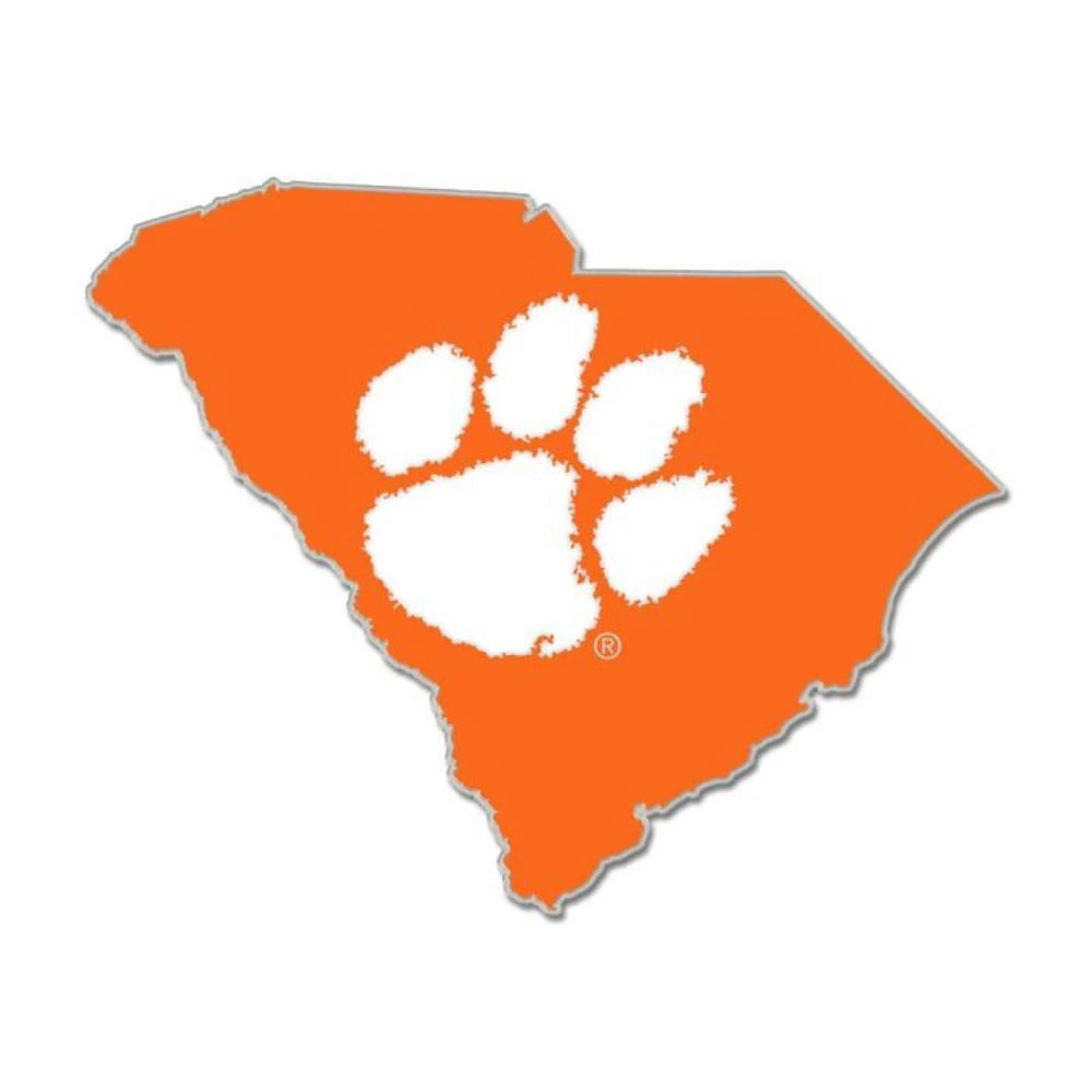 Clemson Logo State Collector Enamel Pin