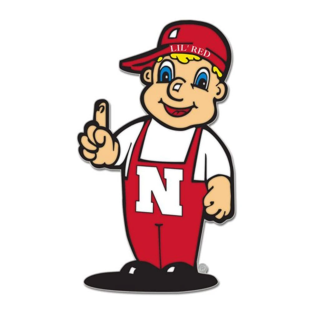 Nebraska Lil Red Collector Enamel Pin