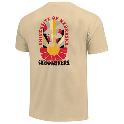 Nebraska Image One Sunshine Sky Comfort Colors Pocket Tee