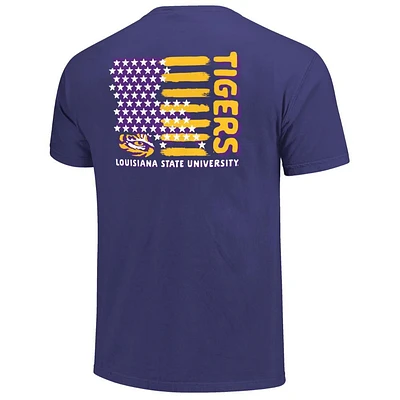 LSU Tigers Image One State Stars Stripes Comfort Colors Tee