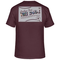 Mississippi State Retro Brand Greetings from the Dude Tee