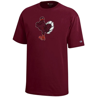 Virginia Tech Champion YOUTH Giant Standing Hokie Logo Tee