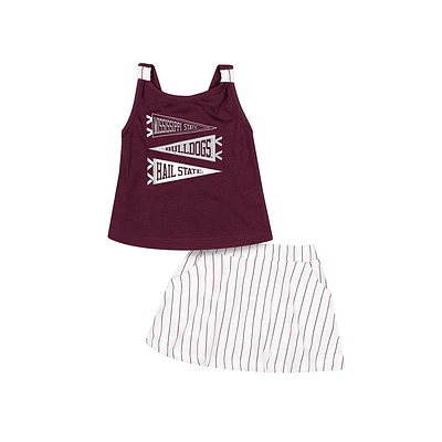 Mississippi State Colosseum Infant Harrington Tank and Skort Set