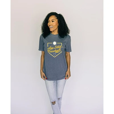 App State Baseball Plate Comfort Colors Tee