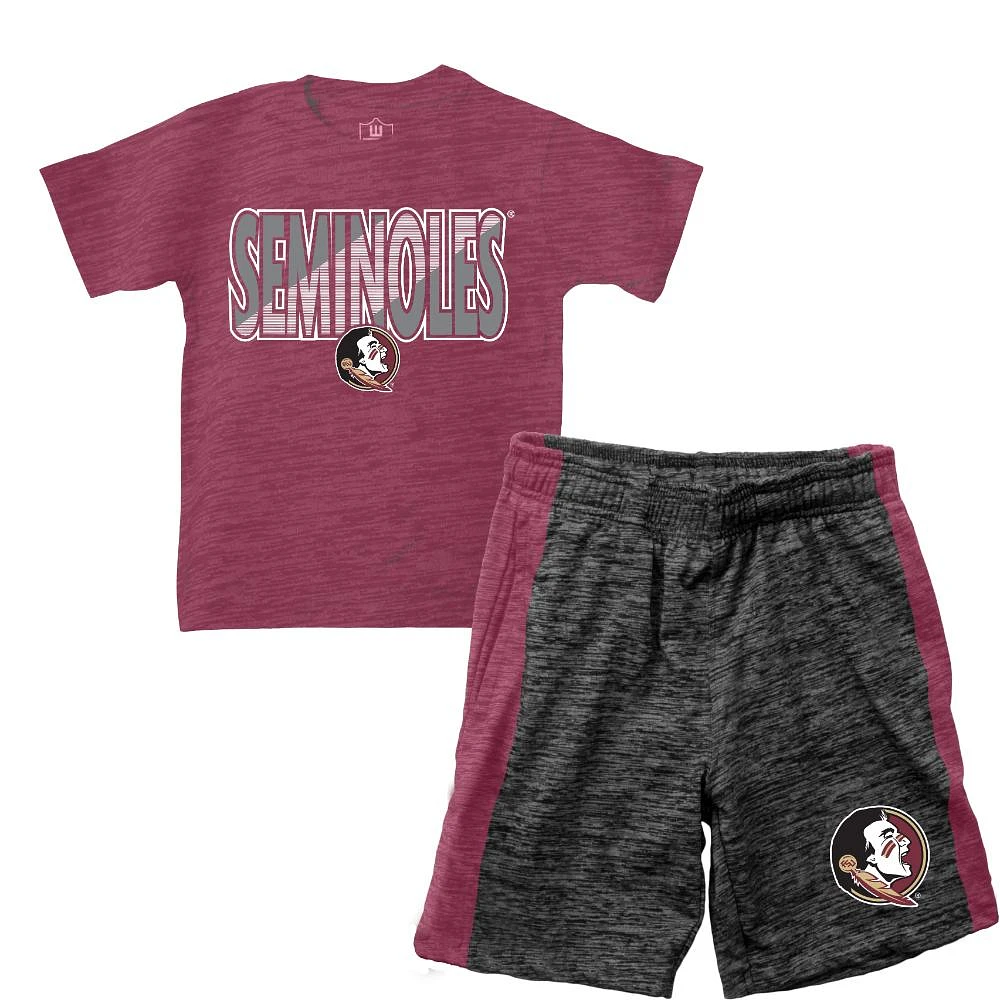 Florida State Wes and Willy Toddler Tee Contrast Short Set