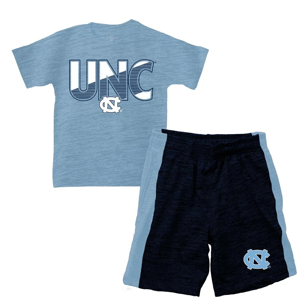 UNC Wes and Willy Toddler Tee Contrast Short Set