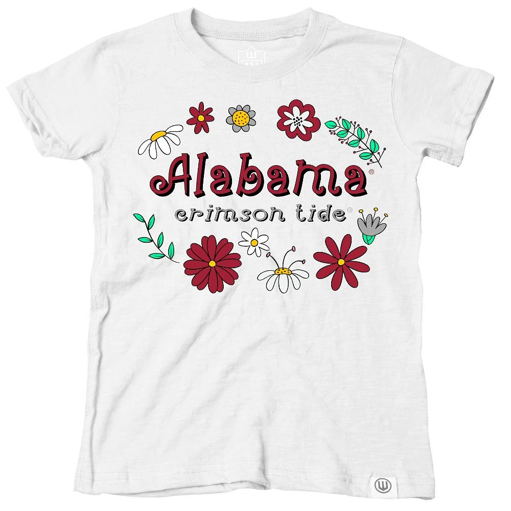 Alabama Wes and Willy Infant Flower Design Blend Tee