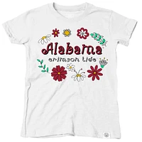 Alabama Wes and Willy Infant Flower Design Blend Tee