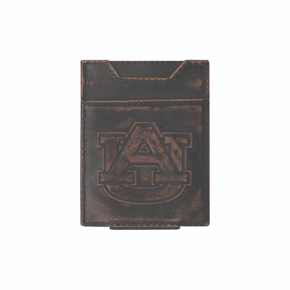 Auburn Zep-Pro Burnished Antique Money Clip Wallet