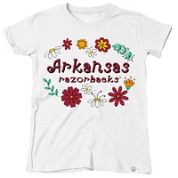 Arkansas Wes and Willy Infant Flower Design Blend Tee