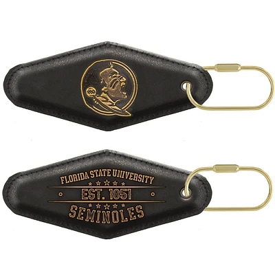 Florida State Zep-Pro Burnished Leather Keychain