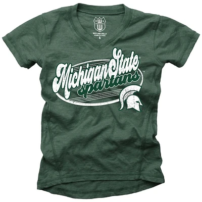 Michigan State Wes and Willy YOUTH Blend Slub Tee