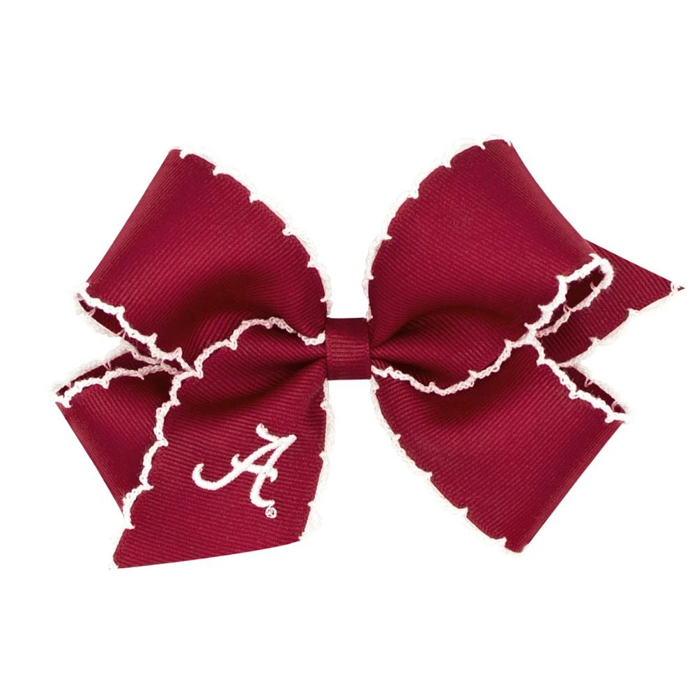 Alabama Wee Ones Medium Moonstitch Embroidered Logo Bow