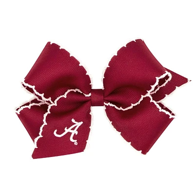 Alabama Wee Ones Medium Moonstitch Embroidered Logo Bow