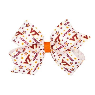 Virginia Tech Weeones Medium Logo Print Bow