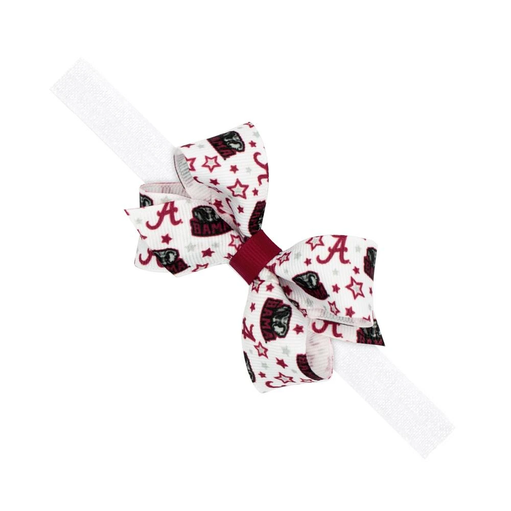 Alabama Weeones Grosgrain Bow on Elastic Band