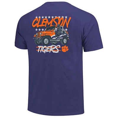 Clemson Image One Labrador Flag Vehicle Comfort Colors Tee