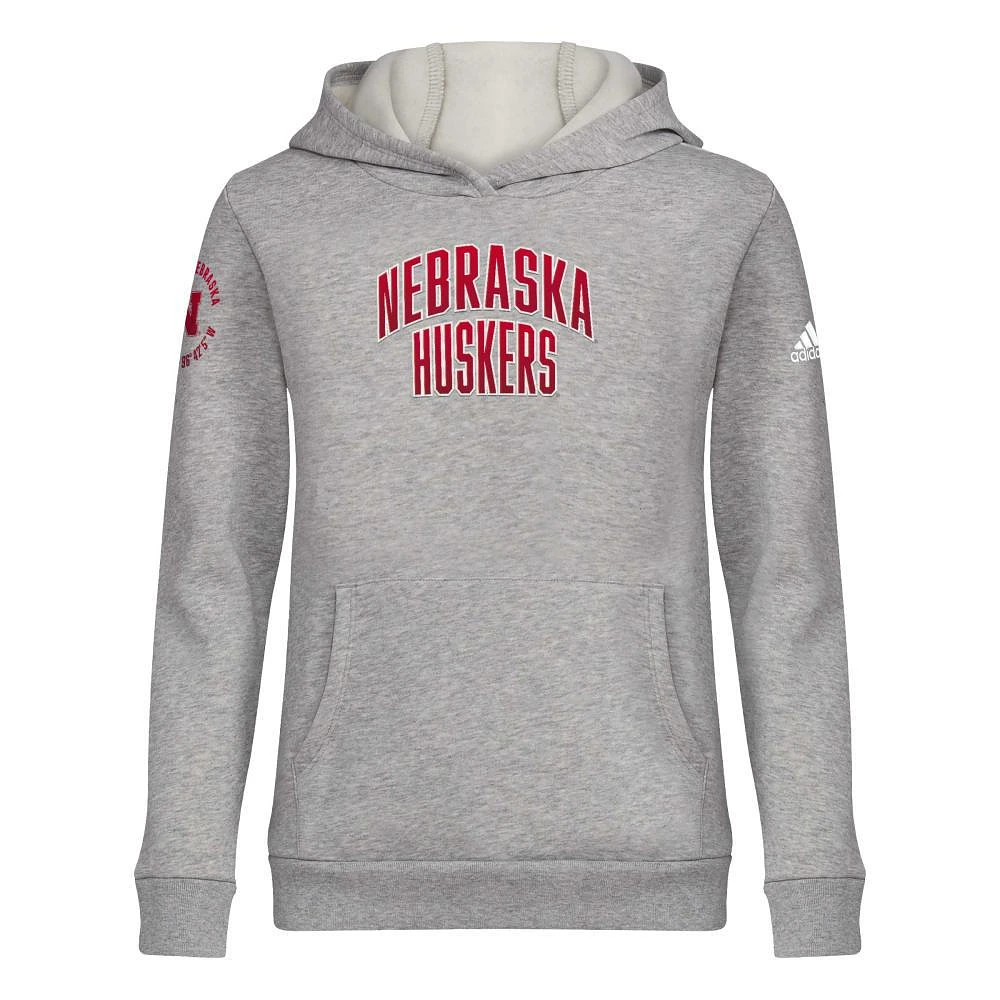 Nebraska Adidas YOUTH Top Recruit Hoodie