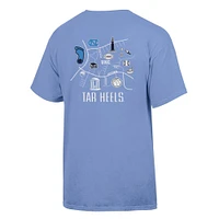 UNC Tar Heels Map Comfort Wash Tee