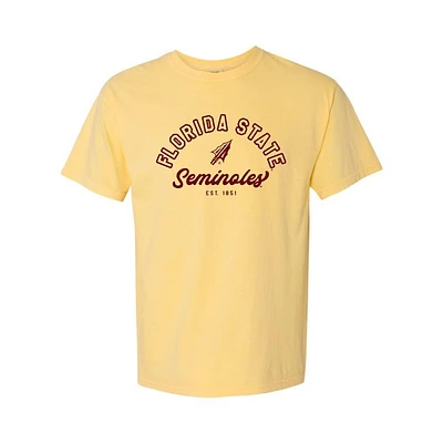 Florida State Summit Outline Arch Over Script Puff Comfort Colors Tee