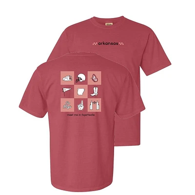 Arkansas Summit Checker Icons City Comfort Colors Tee