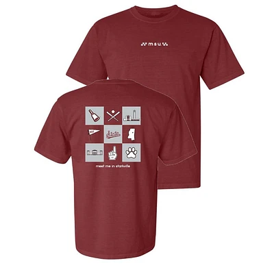 Mississippi State Summit Checker Icons City Comfort Colors Tee