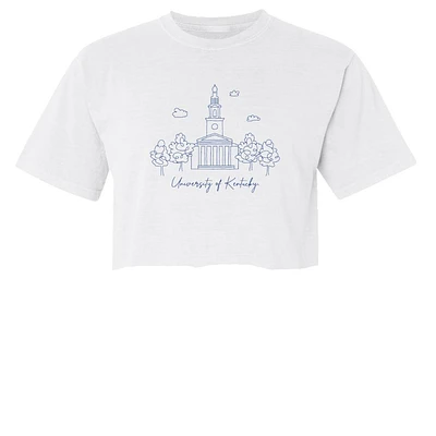 Kentucky Summit Campus Building Script Comfort Colors Cropped Tee