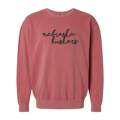 Nebraska Summit Embroidered Lightweight Comfort Colors Crew