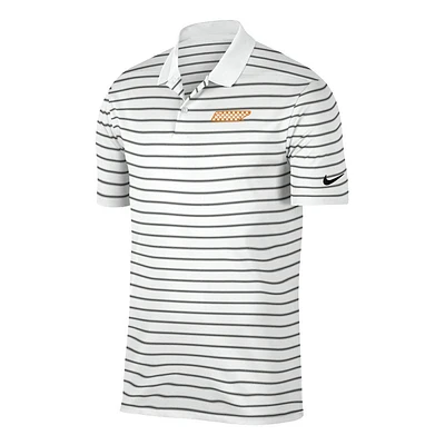 Tennessee Nike Golf Checkerboard Victory Stripe Polo