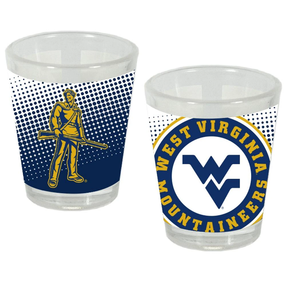 West Virginia 2oz Dots Shot Glass