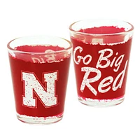 Nebraska 2oz Distressed Shot Glass