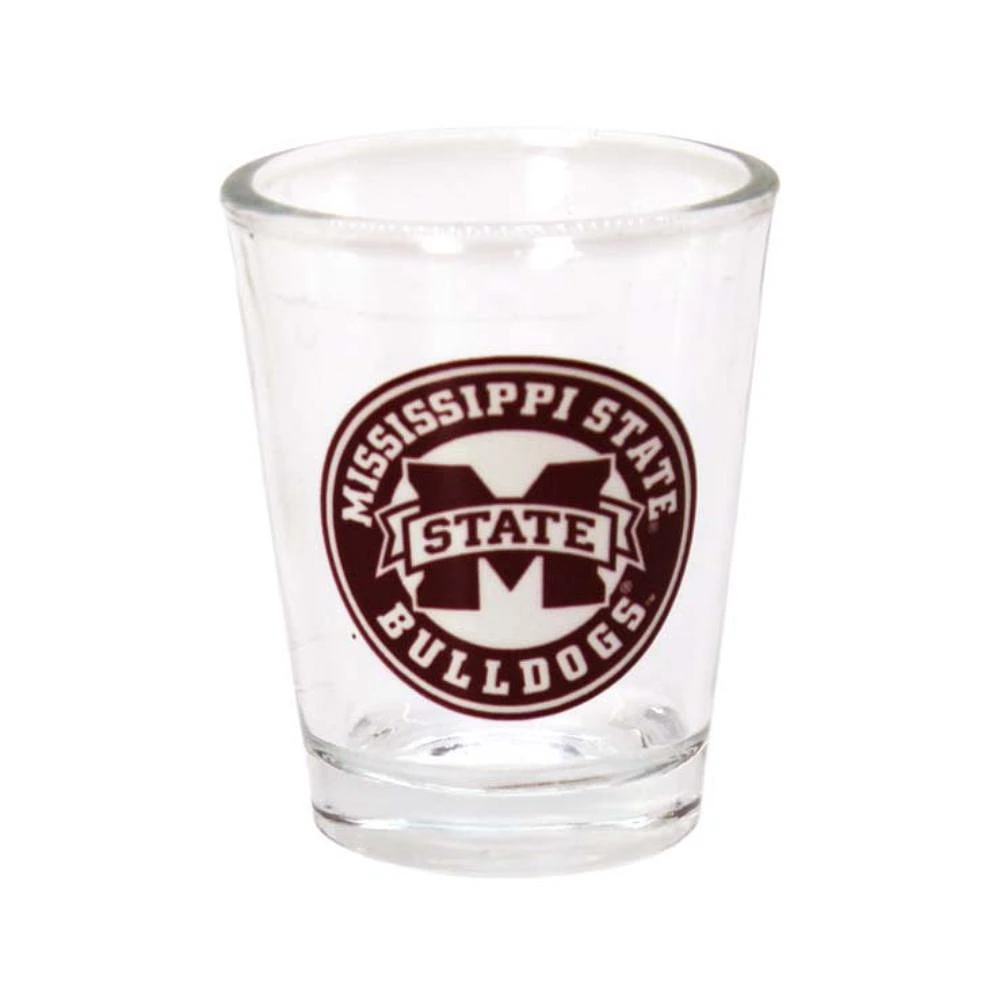 Mississippi State 2oz Bullseye Shot Glass