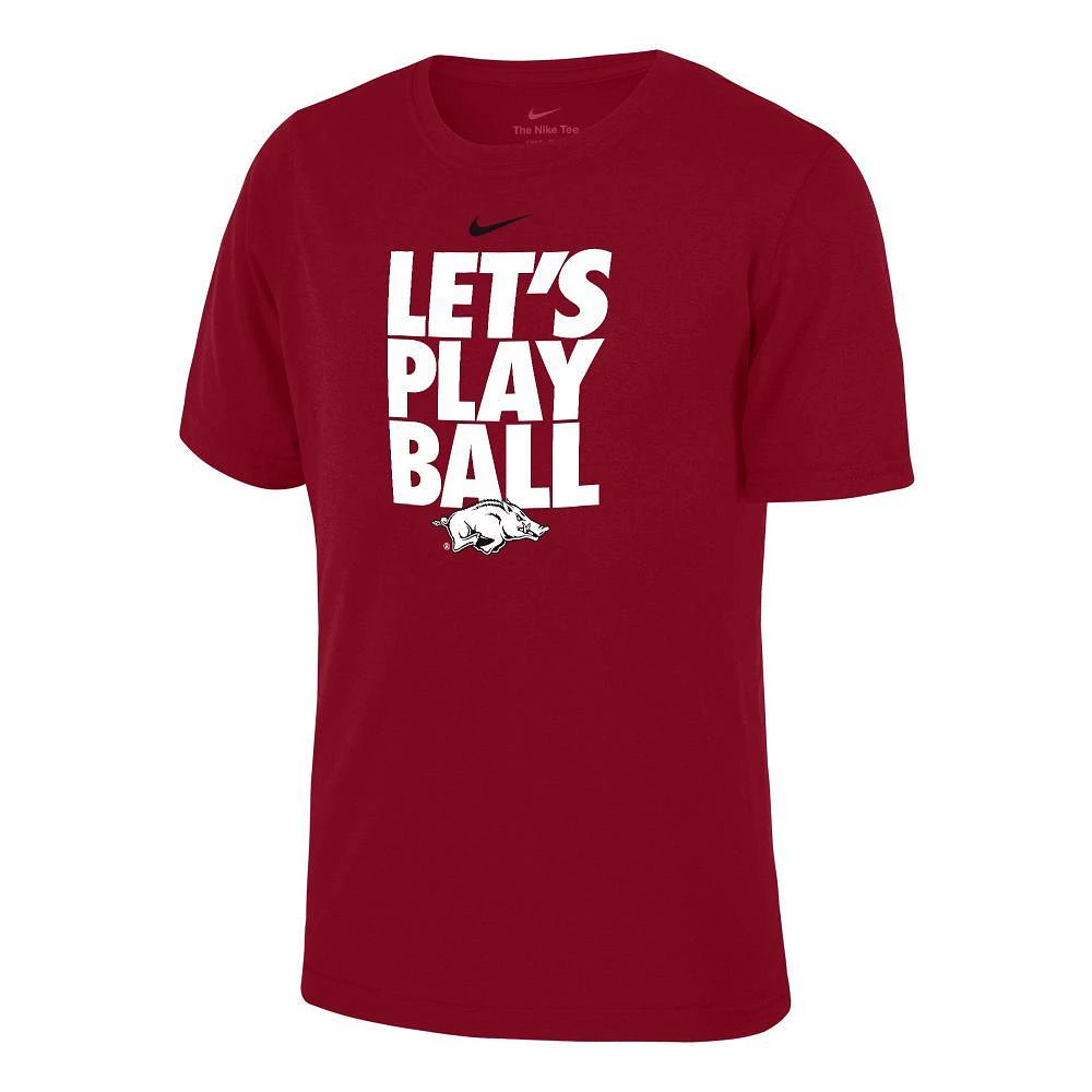 Arkansas Nike YOUTH Legend Let's Play Ball Tee