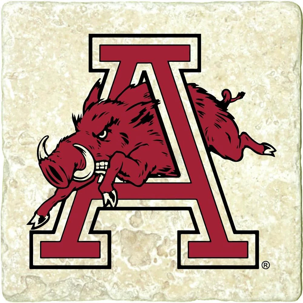 Arkansas Vault Through A Logo Coaster