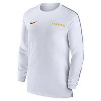 LSU Nike Dri-Fit Sideline UV Coach Long Sleeve Top