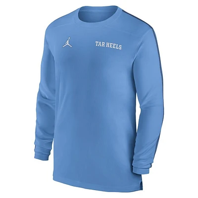 UNC Jordan Brand Dri-Fit Sideline UV Coach Long Sleeve Top