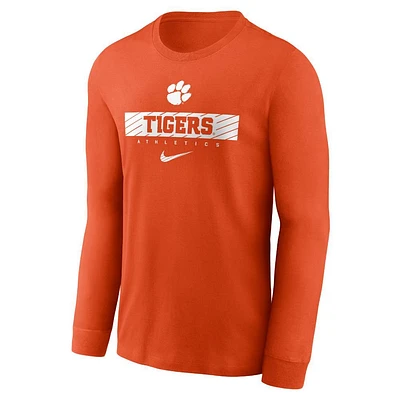 Clemson Nike Dri-Fit Sideline Team Issue Long Sleeve Tee