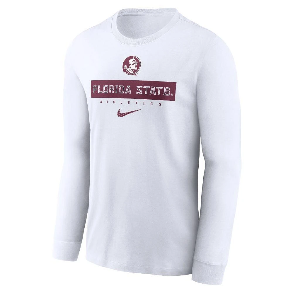 Florida State Nike Dri-Fit Sideline Team Issue Long Sleeve Tee