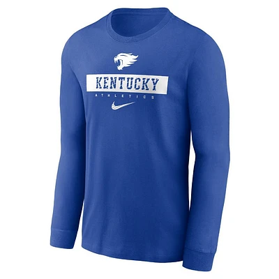 Kentucky Nike Dri-Fit Sideline Team Issue Long Sleeve Tee