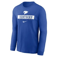 Kentucky Nike Dri-Fit Sideline Team Issue Long Sleeve Tee