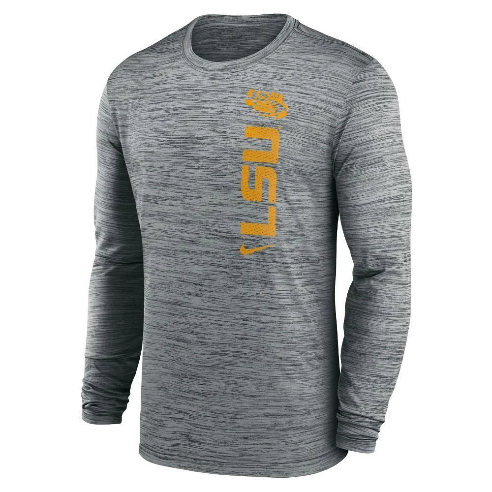 LSU Nike Dri-Fit Sideline Velocity Long Sleeve Tee